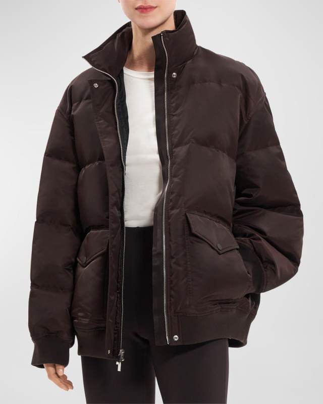 Oversized Quilted Puffer Down Jacket